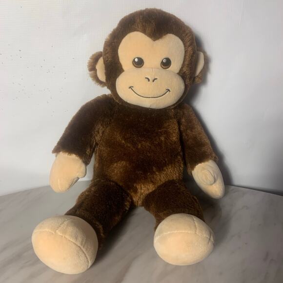 Build A Bear B.A.B Workshop Plush Brown & Tan Monkey 18" Stuffed Animal Toy GUC - Picture 2 of 6
